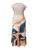 Laurel Mixed Print Maxi Dress