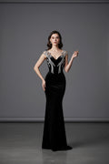 Velvet Diamond Bodycon Dress