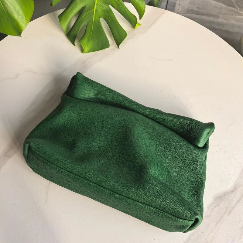 Leather Evening Clutch Bag by Crystal Crystina, alternate view 4