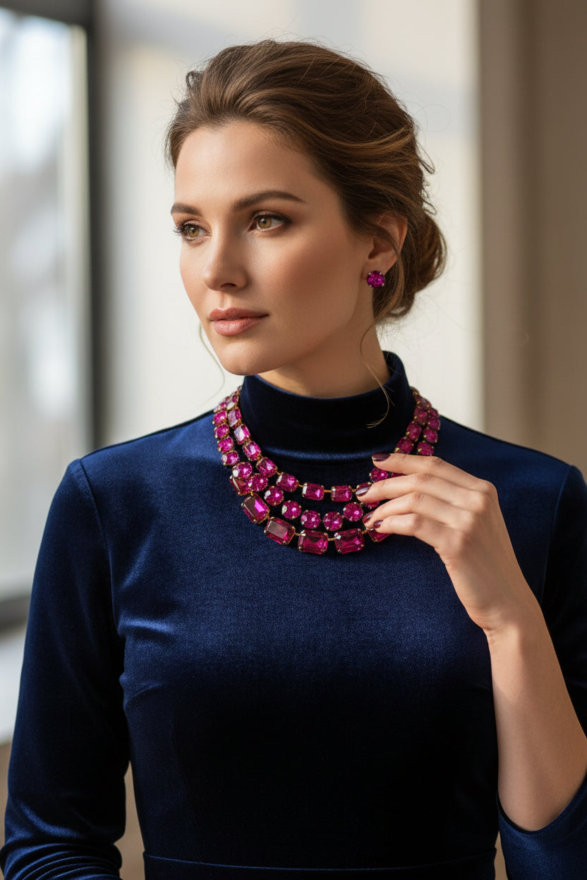 Abrie Crystal Necklace
