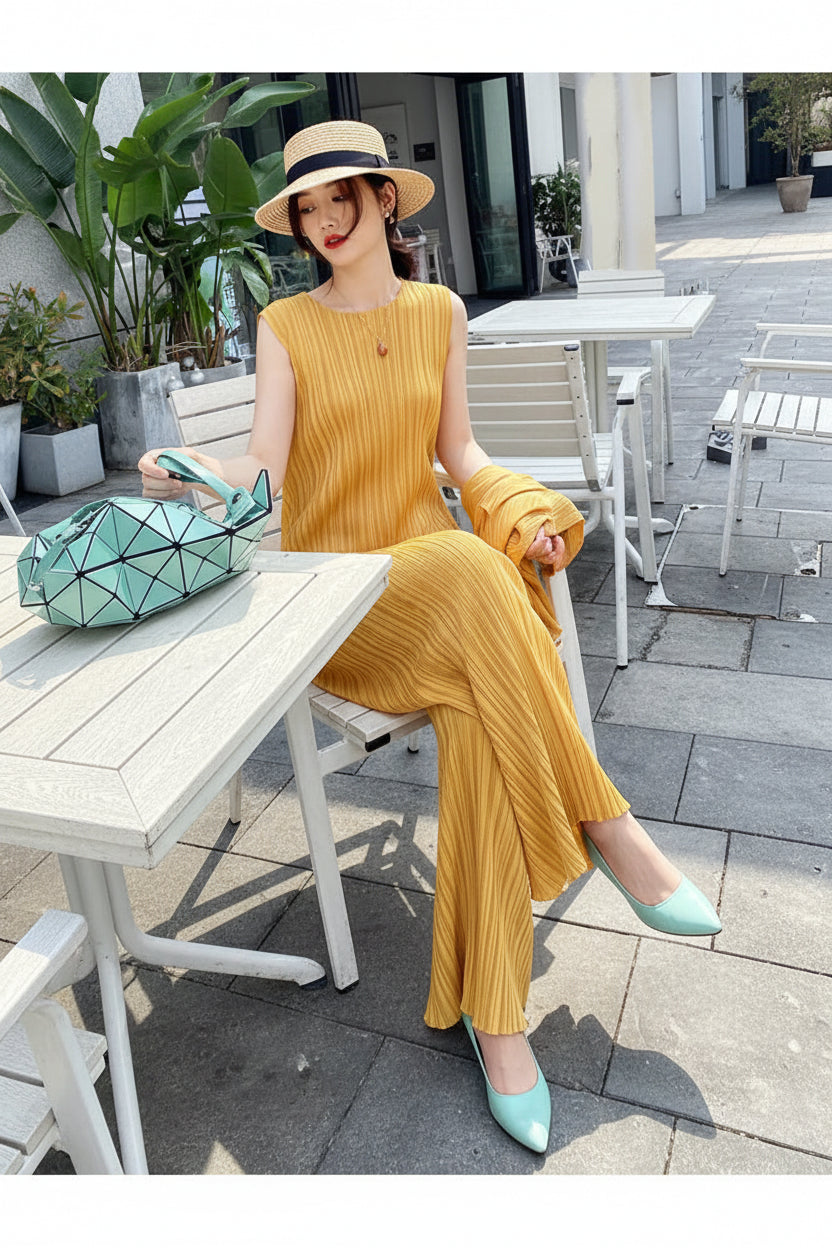 CurveKind™ Sleeveless Elastic Long Dress by Crystal Crystina, alternate view 4