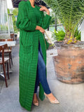 Crochet Knit Long Soft Cardigan