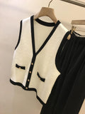 Knit Sleeveless Vest Sweater