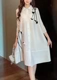 CurveKind™ Printed Pleated Cardigan Dress