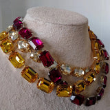 Modern Geometric Crystal Necklace