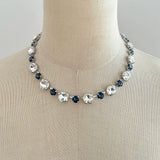 Oversized Crystal Elliptic Cut Necklace