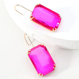 Sparkly Glass Dangle Earrings