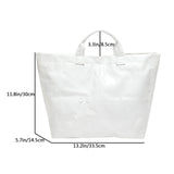 Slouchy Large Vinyl Tote Bag
