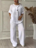Lelinise Cotton Linen Outfit Set