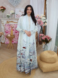 CurveKind™ Embroidered Pleated Abaya Robe