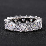 Sterling Silver Zircon Ring