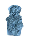 3D Flower Denim Mini Dress