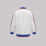 Contrast Stripe Zip-Up Jacket