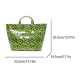 Slouchy Large Vinyl Tote Bag