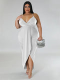 Renata Plus Size Summer Slip Sleeveless Maxi Dress