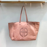 Faux Suede Tote Bag