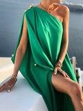 One-Shoulder Boho Long Dress