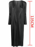 CurveKind™ Pleated Long Jacket