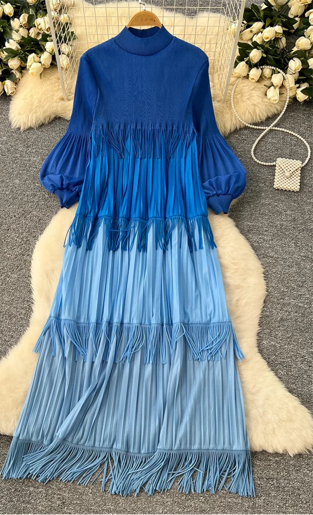 Multicolor Spring Tassel Dress by Crystal Crystina, alternate view 9