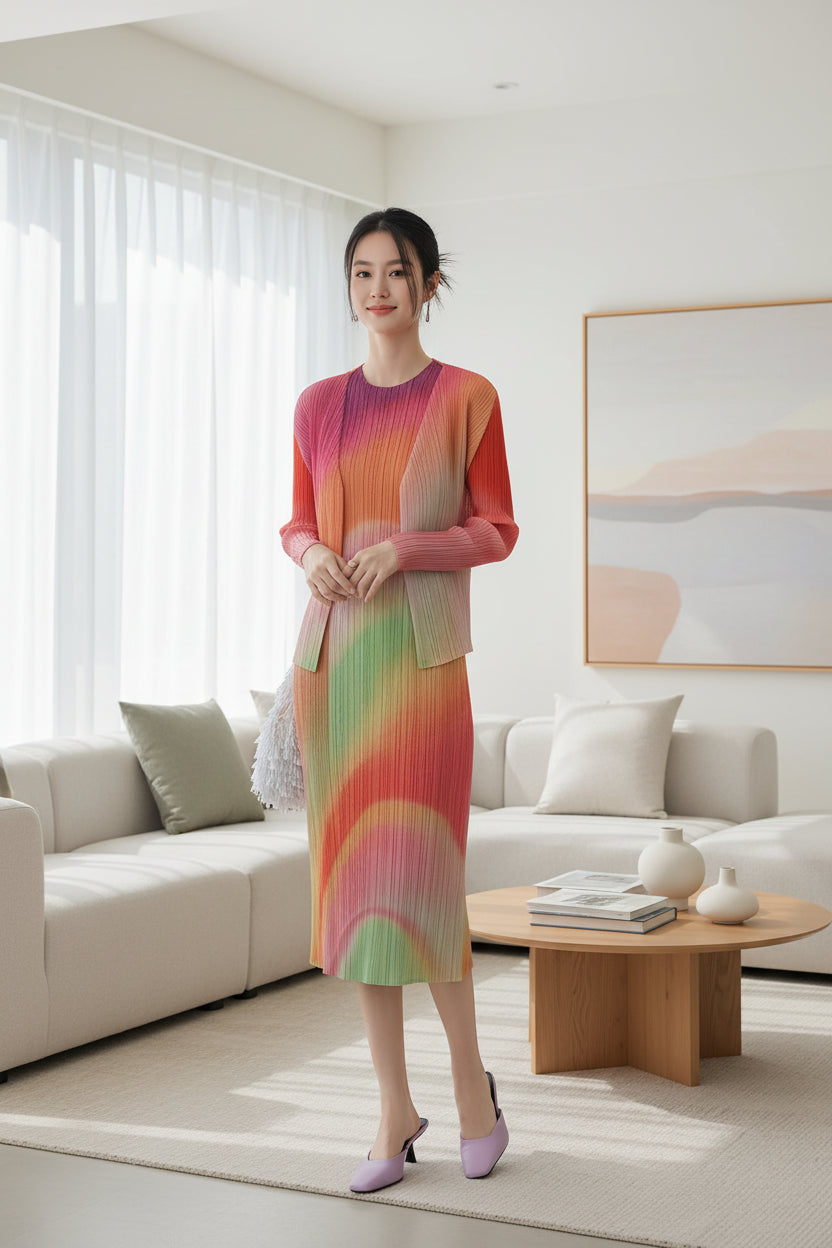 CurveKind™ Dopamine Print Maxi Dress