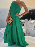 One-Shoulder Boho Long Dress