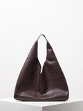 Leather Woven Shoulder Bag