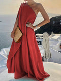 One-Shoulder Boho Long Dress