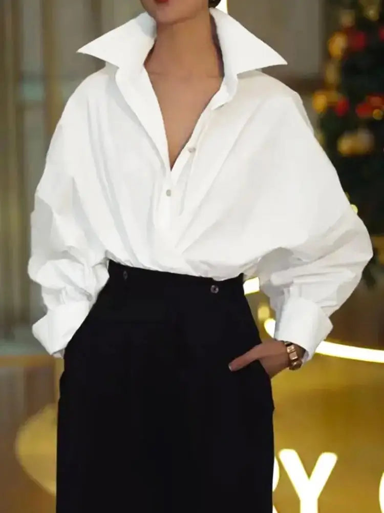 Solid Color Long Sleeve Cotton Top