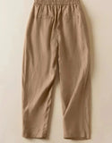 Relaxed Fit Linen Cotton Pant