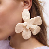 Exaggerated Super Large Flower Stud Earrings