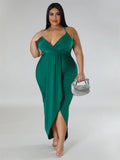 Renata Plus Size Summer Slip Sleeveless Maxi Dress