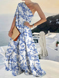 One-Shoulder Boho Long Dress
