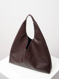 Leather Woven Shoulder Bag