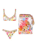 Emily Vintage Floral Cluster Print Swimsuit