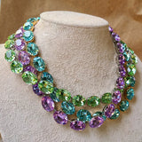 Modern Geometric Crystal Necklace