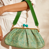 Emerald Isle Woven Clutch