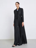 CurveKind ™ Black Pleated Abaya