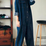 Helolis Oversize Denim Jumpsuit Suit