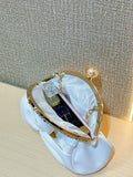 Luxurious Twisted Knot Rhinestone Embellished Clutch