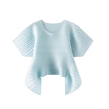 Light blue poncho on a white background