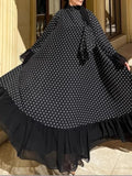 Polka Dot Abaya Dress
