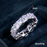 Sterling Silver Zircon Ring