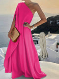 One-Shoulder Boho Long Dress