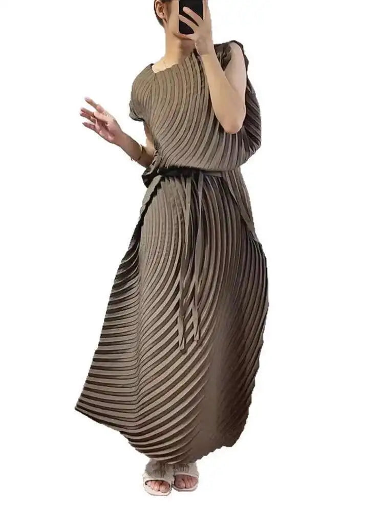 CurveKind™ Sleeveless Top and Lace-Up Skirt Set by Crystal Crystina, alternate view 5