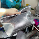 Cowhide Leather Foldable Handbag