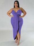 Renata Plus Size Summer Slip Sleeveless Maxi Dress