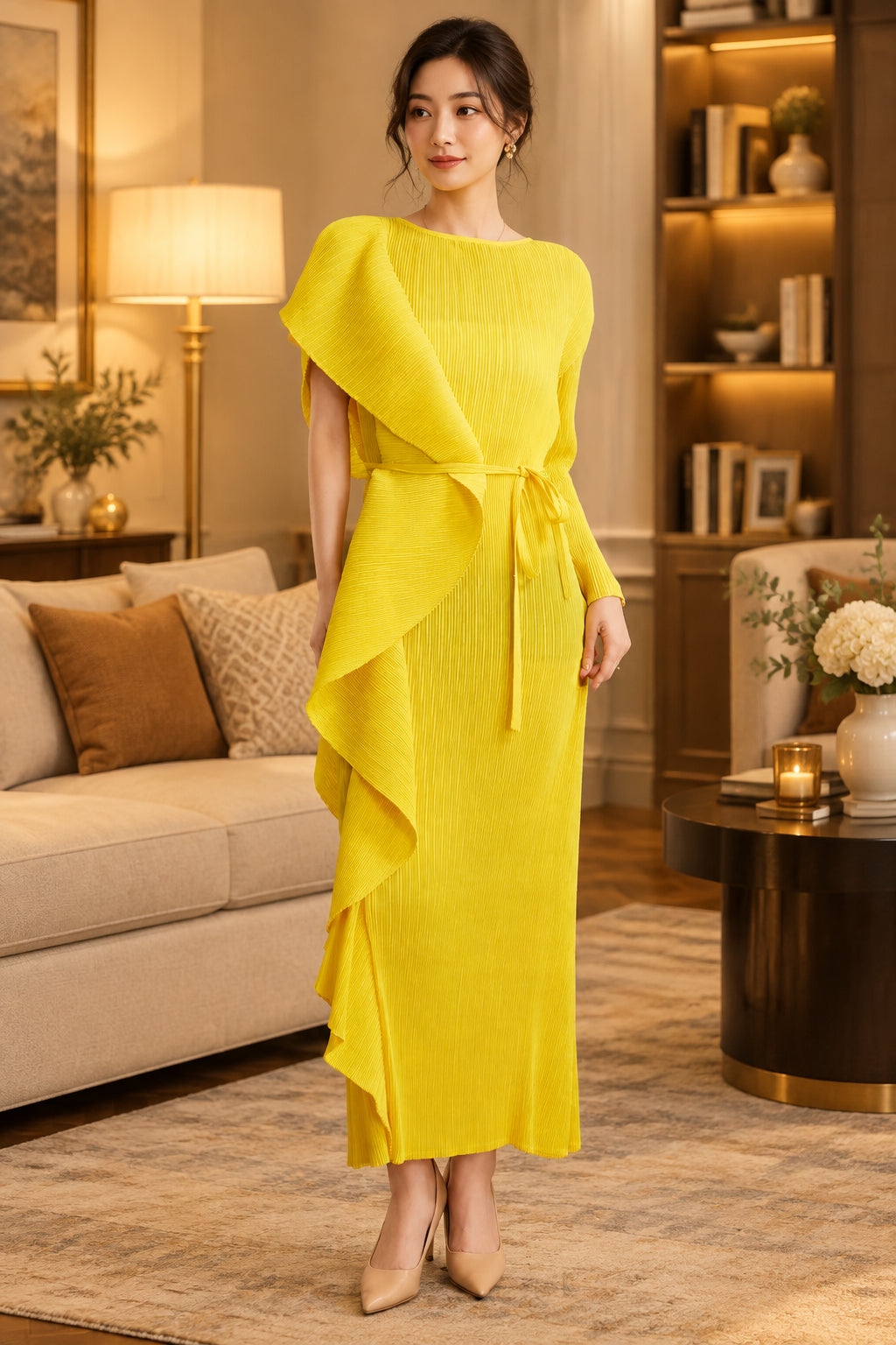 Tie Waist Maxi Dress