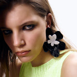 Exaggerated Super Large Flower Stud Earrings