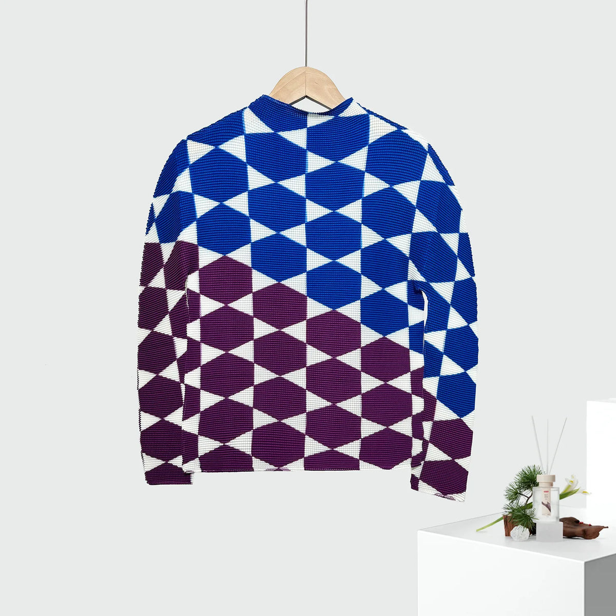CurveKind™ Pleated Stretch Sweater by Crystal Crystina, primary view