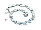 Glass Rhinestone Choker Necklace